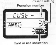 Minolta Customized Function Card Bedienungsanleitung, Mode D'Emploi 
