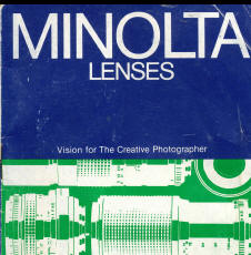 Minolta AF zoom lens booklet