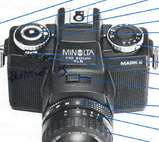 Minolta 110 Zoom SLR camera