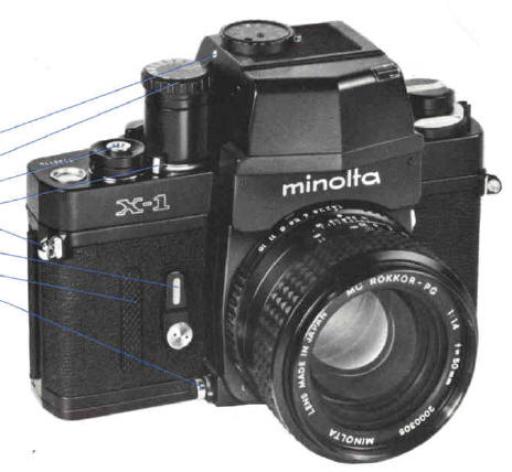Minolta X-1 instruction manual, minolta XM instructions, minolta 