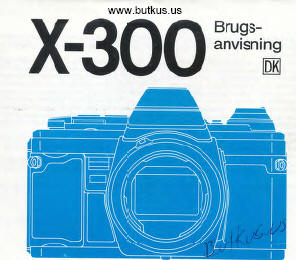 Minolta X-300 Brugsanvisning