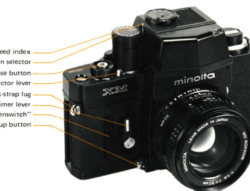 Minolta XM camera manual, Bedienungsanleitung