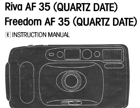 Minolta Riva AF 35 camera manual