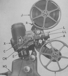 Bell and Howell Filmo Diplomat movie projector