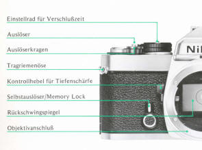 Nikon FE camera Bedienungsanleitung