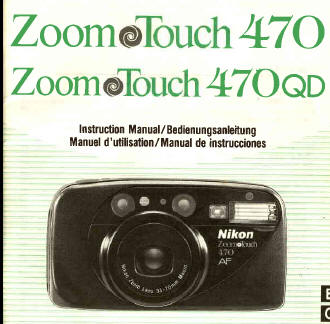Nikon Zoom Touch 470 470qd Instruction Manual User Manual Pdf Manual Free Manuals