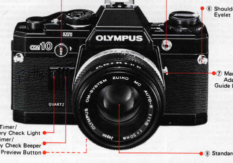 Olympus OM10 Quartz camera instructions