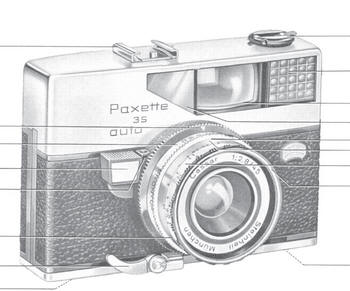 Braun Paxette 35 auto camera