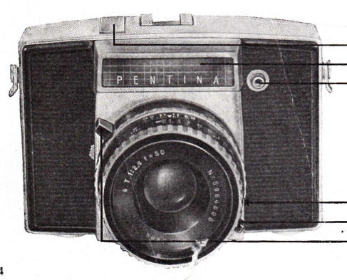 PENTACON Pentina camera manual, Bedienungsanleitung