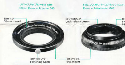 Pentax 645 Reverse Adapter