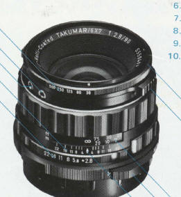 Asahi Pentax 90mm leaf shutter lens