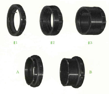 Pentax 6x7 camera extension tubes