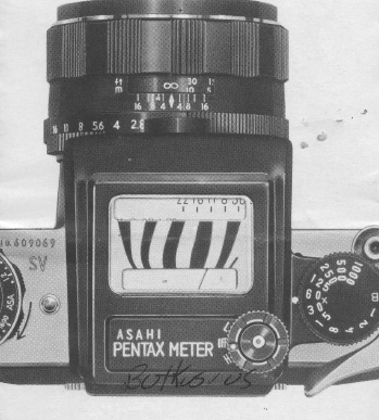 asahi Pentax clip on meter