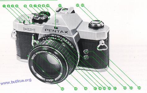 Pentax MX instruction manual, user manual