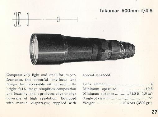 Pentax SP 500 camera