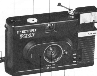 Petri px-5f camera manual, Mode D'Emploi