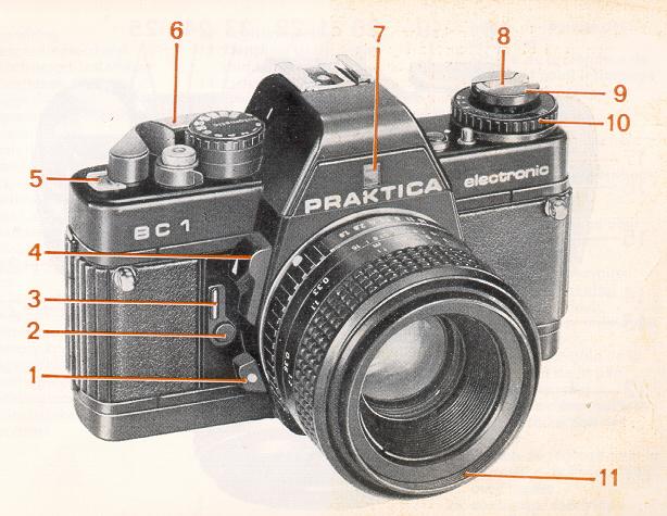 Praktica BC 1 Electronic parts