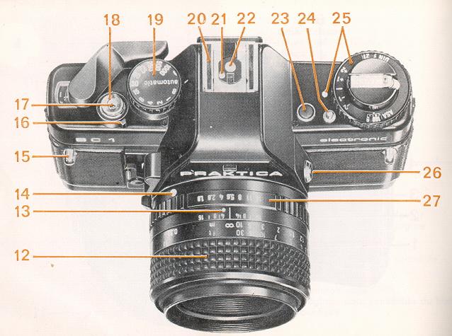 Praktica BC 1 Electronic parts