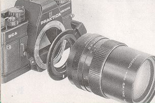 Praktica BCA lens adaptor