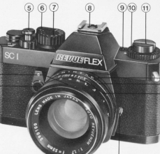 Revueflex SC1 Bedienungsanieitung, camera instruction manual