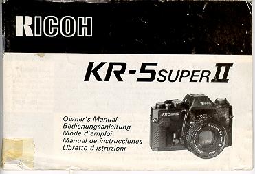 Ricoh KR=5 Super II camera