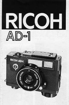 Ricoh AD-1 instruction manual, user manual, PDF manual, free manuals