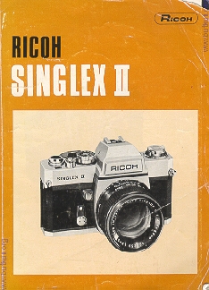 Ricoh Singlex II Camera instructions, Mode D'emploi