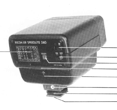 Ricoh Speedlite 240 instructions, Manual de Instrucciones