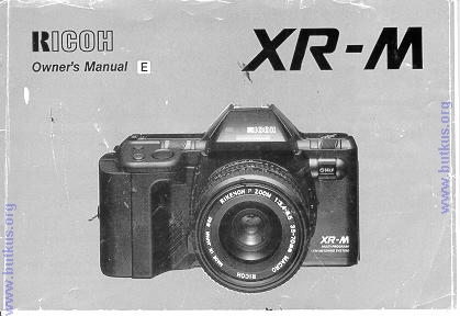 Ricoh XR-M Bedienungsanleitung, 