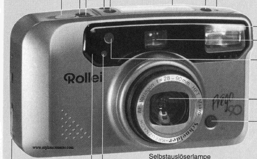Rollei Prego 90af camera manual, Bedienungsanleitung