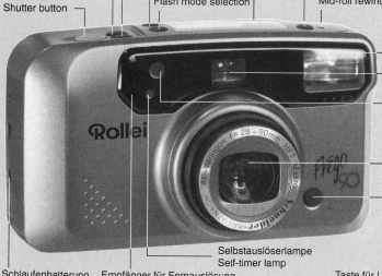 Rollei Prego AF camera manual,  Bedienungsanleitung