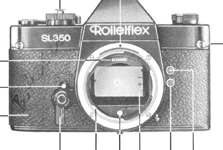 Rolleiflex SL350 camera manual, Bedienungsanleitung