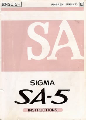 Sigma SA-5 camera