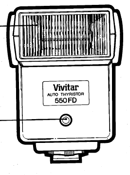 Vivitar 550 FD flash unit, Bedienungsanleitung, Mode D'emploi