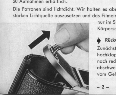 Voigtlander Vitomatic II Gebrauchsanleitung