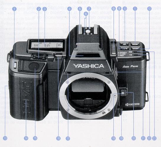 Yashica 230-AF camera instruction manual, Yashica camera manual, camera ...