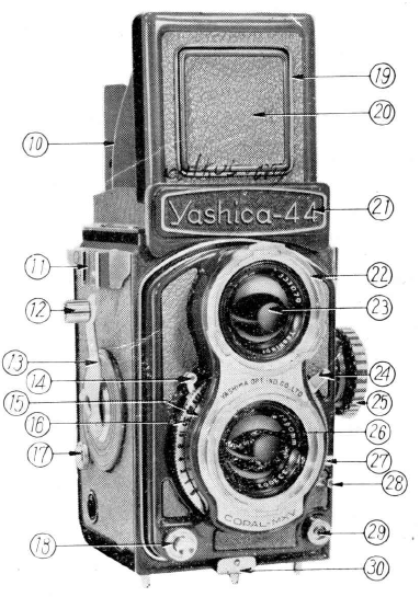 Yashica-44 camera