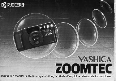 Yashica Zoomtec instruction manual, user manual, PDF manual