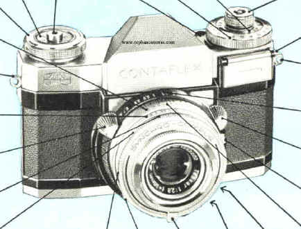 Zeiss Ikon CONTAFLEX IV camera manual, Bedienungsanleitung