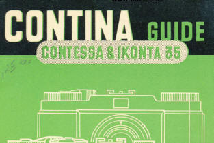 Zeiss Ikon  contessa-ikonta guide