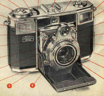 Zeiss Ikon contessa camera manual, Bedienungsanleitung