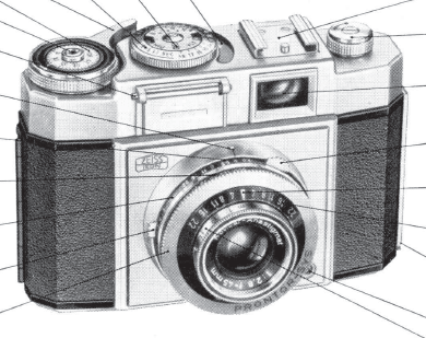 Zeiss Ikon contna II camera