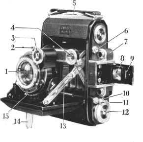 Zeiss Ikon super Ikonta II camera manual,  Bedienungsanleitung