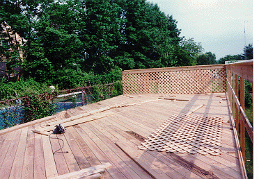 Self made deck in New Jersey