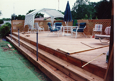 Self made deck in New Jersey