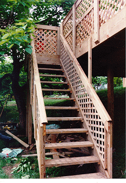 Self made deck in New Jersey