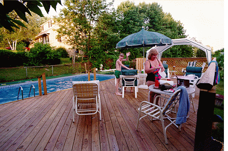 Self made deck in New Jersey