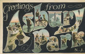 Historic Asbury Park, NJ postcard