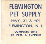 Flemington, NJ - Flemington Pet Supplys -1970s