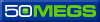 50 megs website logo